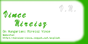 vince mireisz business card